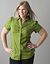 Short sleeve button front shirt by Lane Bryant