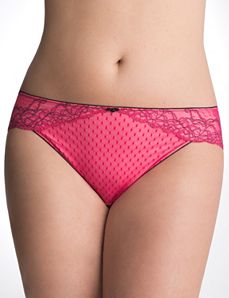 Plus size Lace lace trim hipster panty