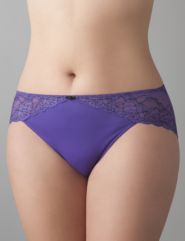 Plus size Luxury lace trim hipster panty