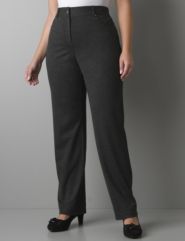 Ponte knit boot leg pant with Tighter Tummy Technology