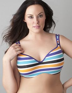 Unlined cotton balconette bra
