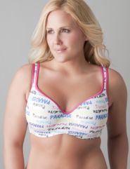 Full figure Unlined cotton balconette bra