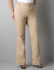Pork chop pocket flare pant by Lane Bryant