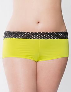 Sulphur Spring dot lace waist boy short