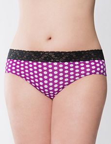 Columbia dot lace waist hipster