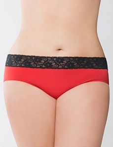 Hibiscus lace waist hipster