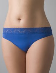 Lace waist thong panty by Cacique