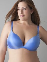 Runway glam sateen plunge bra by Cacique