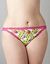 Lace trim cotton string bikini panty by Cacique