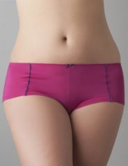 Lace trimmed boyshort panty by Cacique