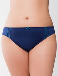 Trimmed thong panty by Cacique