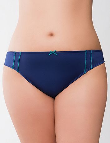 Trimmed thong panty by Cacique