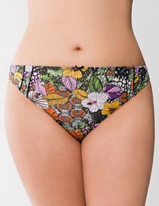 Trimmed thong panty by Cacique