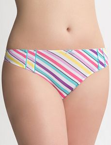 Plus size trimmed thong panty