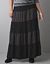 Mixed fabric maxi skirt by Lane Bryant