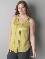Manipulated shell tank by Lane Bryant