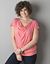 Banded bottom drape neck top by Lane Bryant