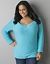 Deep V-neck sweater by Lane Bryant