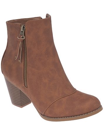 Wide width Side zip ankle boots by Lane Bryant