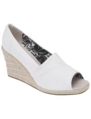 Peep toe canvas espadrille by Lane Bryant