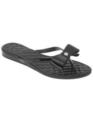 Patent bow flip flop by Lane Bryant
