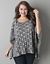 Striped poncho by Lane Bryant