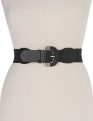 Wrapped buckle stretch belt