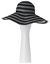 Metallic stripe floppy hat by Lane Bryant