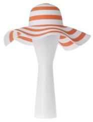 Striped floppy hat by Lane Bryant
