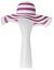 Striped floppy hat by Lane Bryant