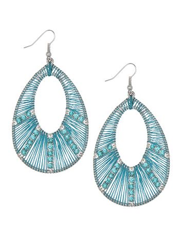 Rhinestone dream catcher earrings by Lane Bryant
