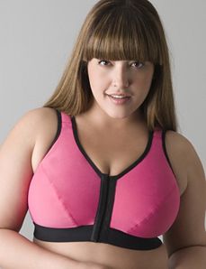 Microfiber front closure sports bra by Cacique