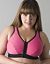 Microfiber front closure sports bra by Cacique