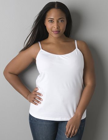Full figure organza trim cami by Lane Bryant