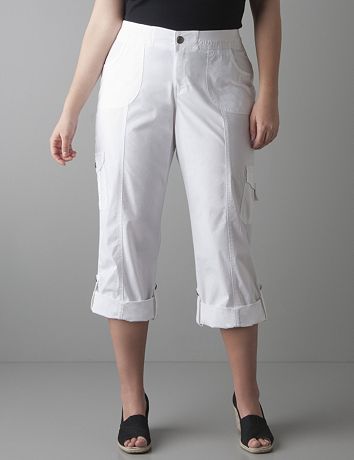 Full figure Convertible cargo pant by Lane Bryant