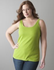 Full figure Ribbed layering tank by Lane Bryant