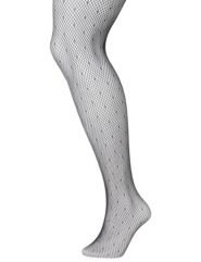 Mini dot fishnet tights