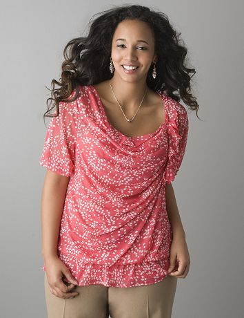 Asymmetric peasant top by Lane Bryant