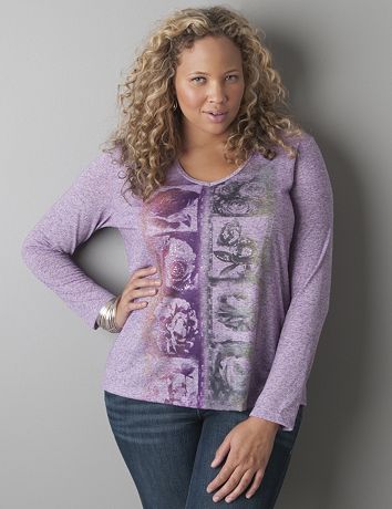 Filmstrip print hoodie by Lane Bryant