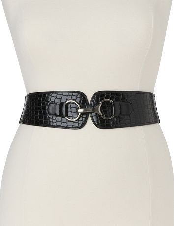 Croc tab stretch belt by Lane Bryant