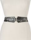 Faux snake stretch belt by Lane Bryant