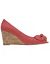 Peep toe canvas wedge heel by Lane Bryant