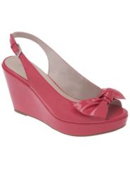 Peep toe sling back wedge by Lane Bryant
