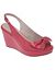 Peep toe sling back wedge by Lane Bryant