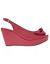 Peep toe sling back wedge by Lane Bryant