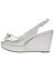 Peep toe sling back wedge by Lane Bryant