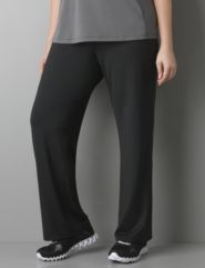 Exposed elastic waist fitness pant by Reebok