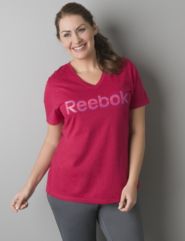 V-neck logo tee by Reebok