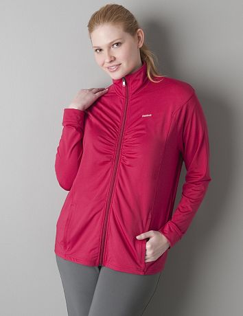 Ruched active jacket by Reebok