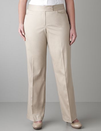 Full figure Sateen trouser by Lane Bryant